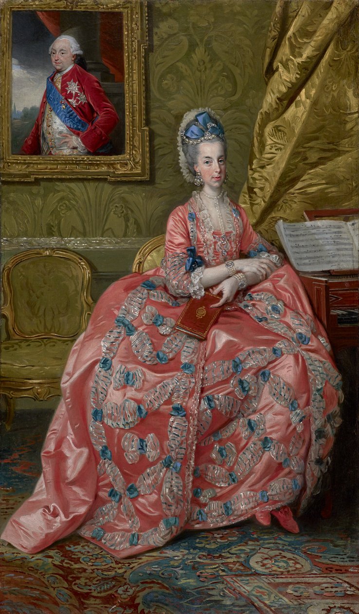 奥地利的Archduchess玛丽亚Amalia的画象，帕尔马公爵夫人，c.1778 作者 约翰·约瑟夫·佐凡尼