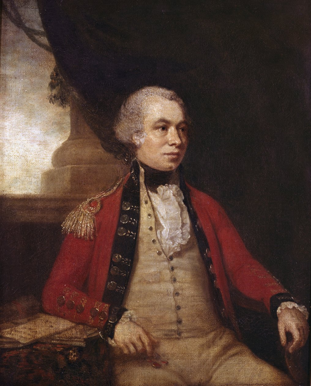 身份不明的中将，大约1770年 作者 约翰·约瑟夫·佐凡尼