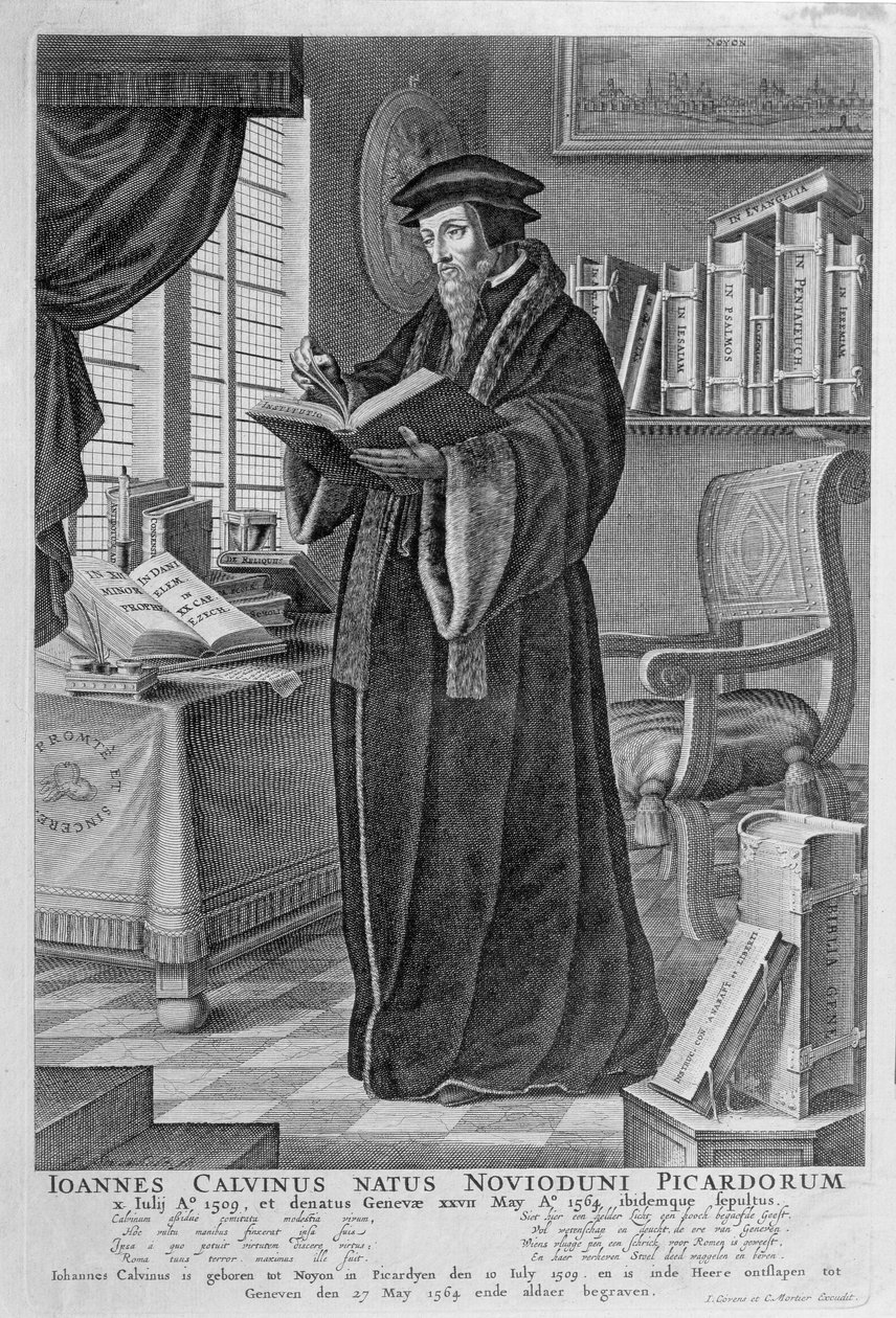 约翰·加尔文（1509-64） 作者 约翰内斯和莫蒂埃，科妮利斯·科文斯