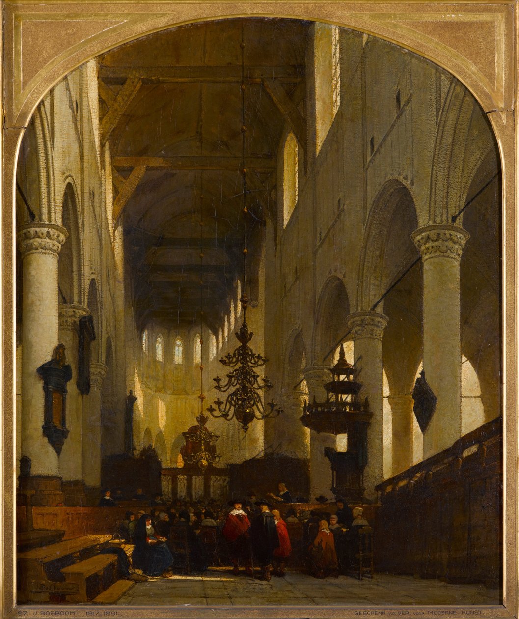 莱顿的Pieterskerk 作者 约翰内斯·博斯布姆