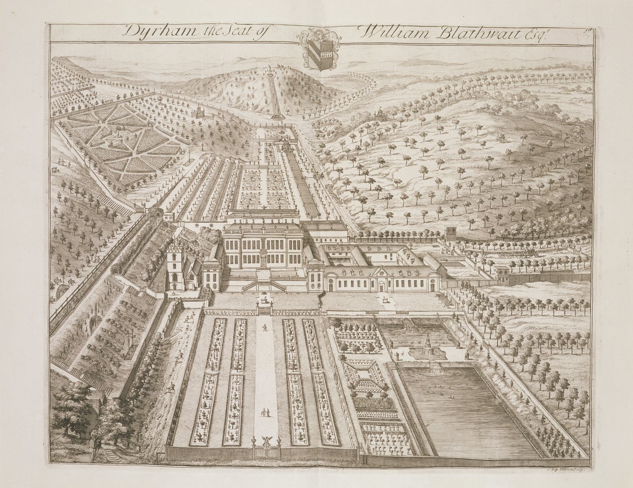 Dyrham Park，William Blathwayt的所在地（约164-9-1717） 作者 约翰尼斯·基普（Johannes Kip）