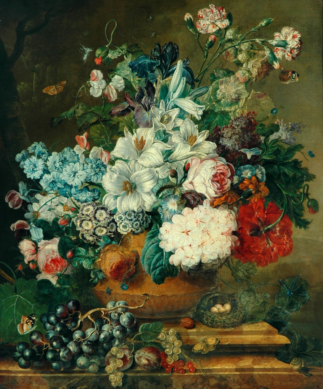 Flowerpiece，1806 作者 约翰尼斯·林德霍斯特（Johannes Lindhorst）