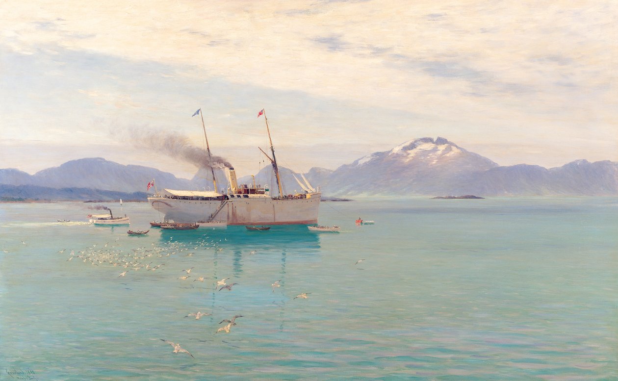 1892年莫尔德的夏日早晨 作者 约翰内斯·马丁·格里蒙隆德