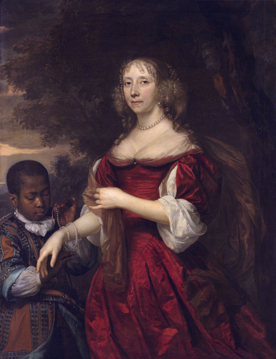 Margaretha van Raephorst的肖像（1625-1690） 作者 约翰尼斯·迈滕斯（Johannes Mytens）