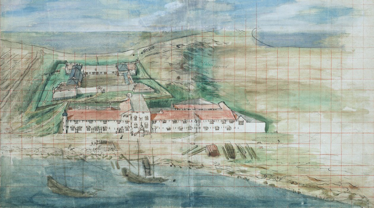 Overview of Fort Zeelandia in Tainan, Taiwan 作者 约翰尼斯·温邦