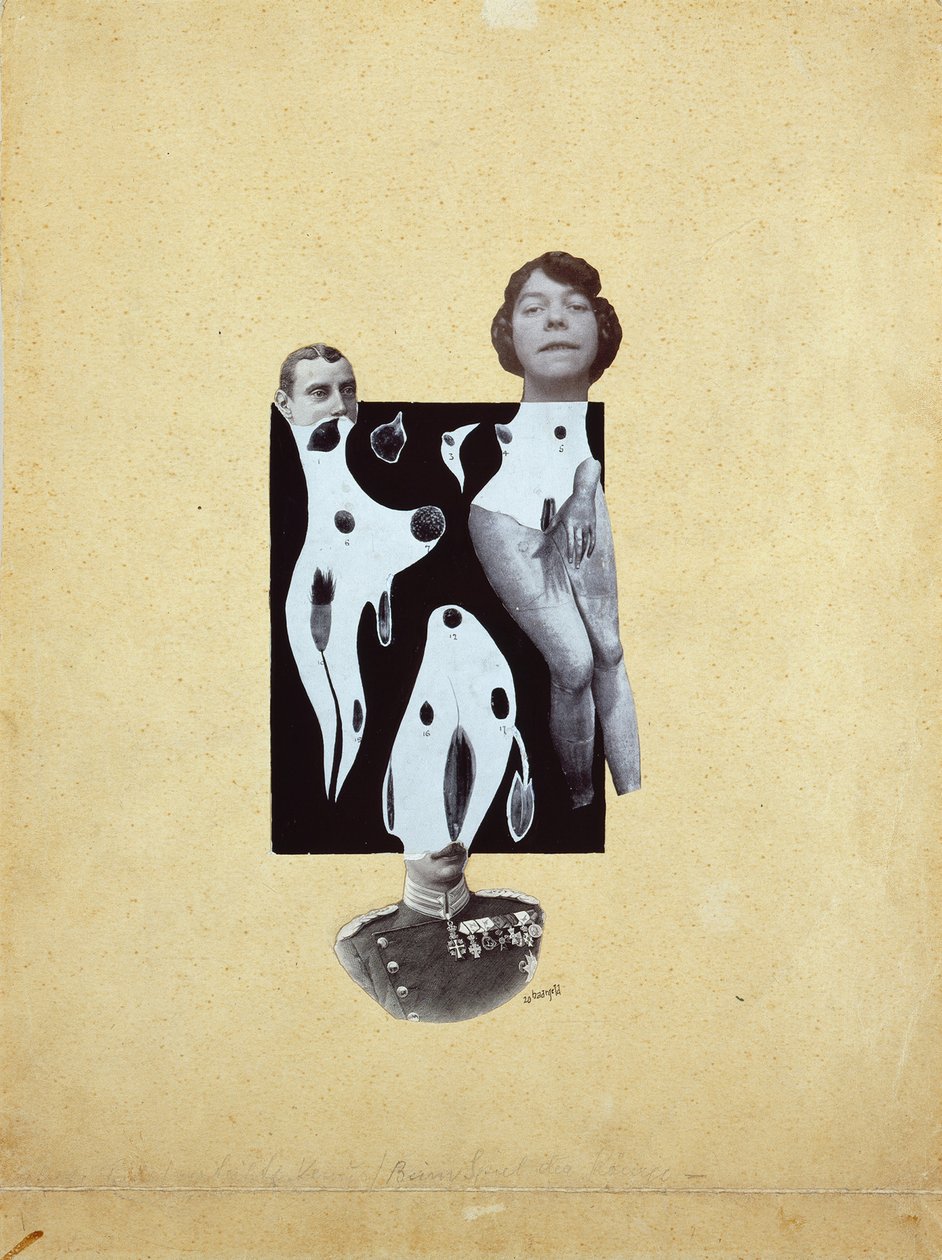 国王游戏中的维纳斯 - Johannes Theodor Baargeld (Zentrodada) (1892-1927)。拼贴画 作者 约翰尼斯·巴格德（Johannes Baargeld）