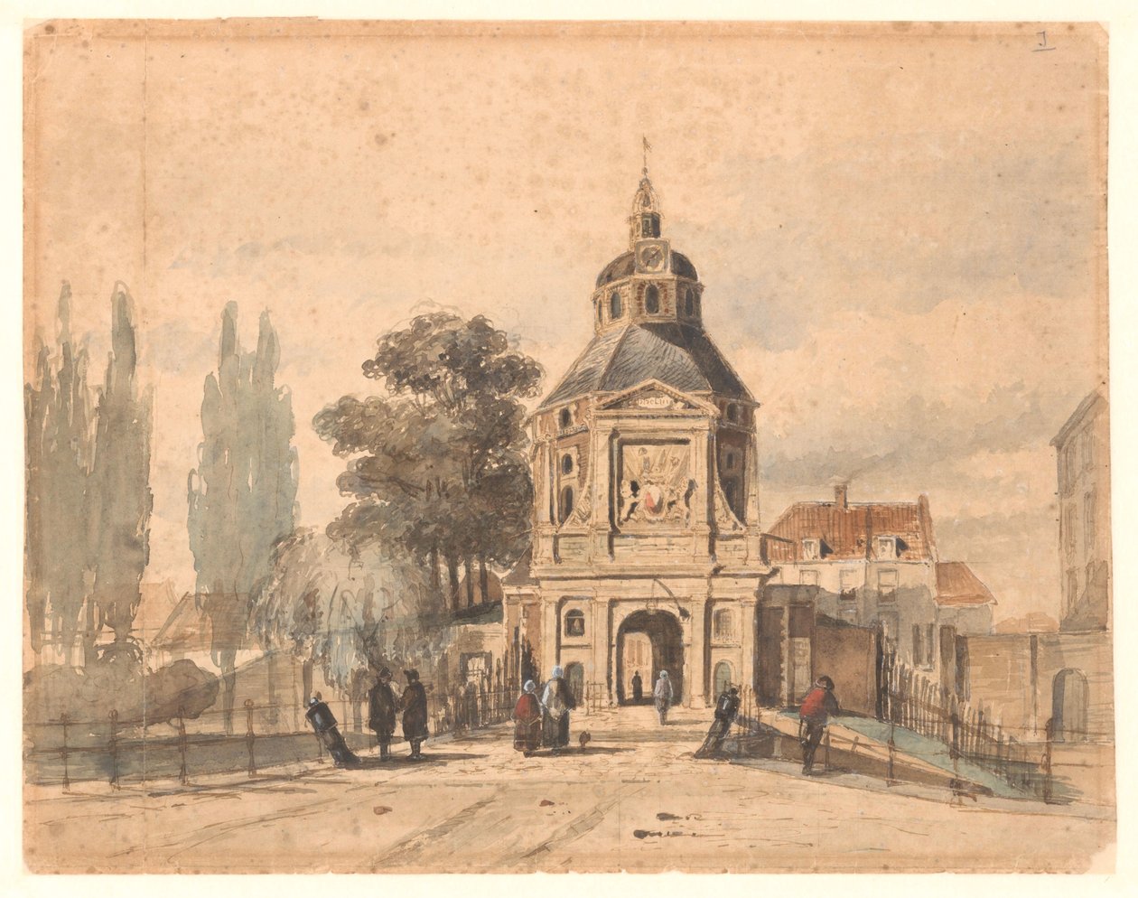 乌特勒支的 Wittevrouwenpoort 作者 Johannes Bosboom（归因于）