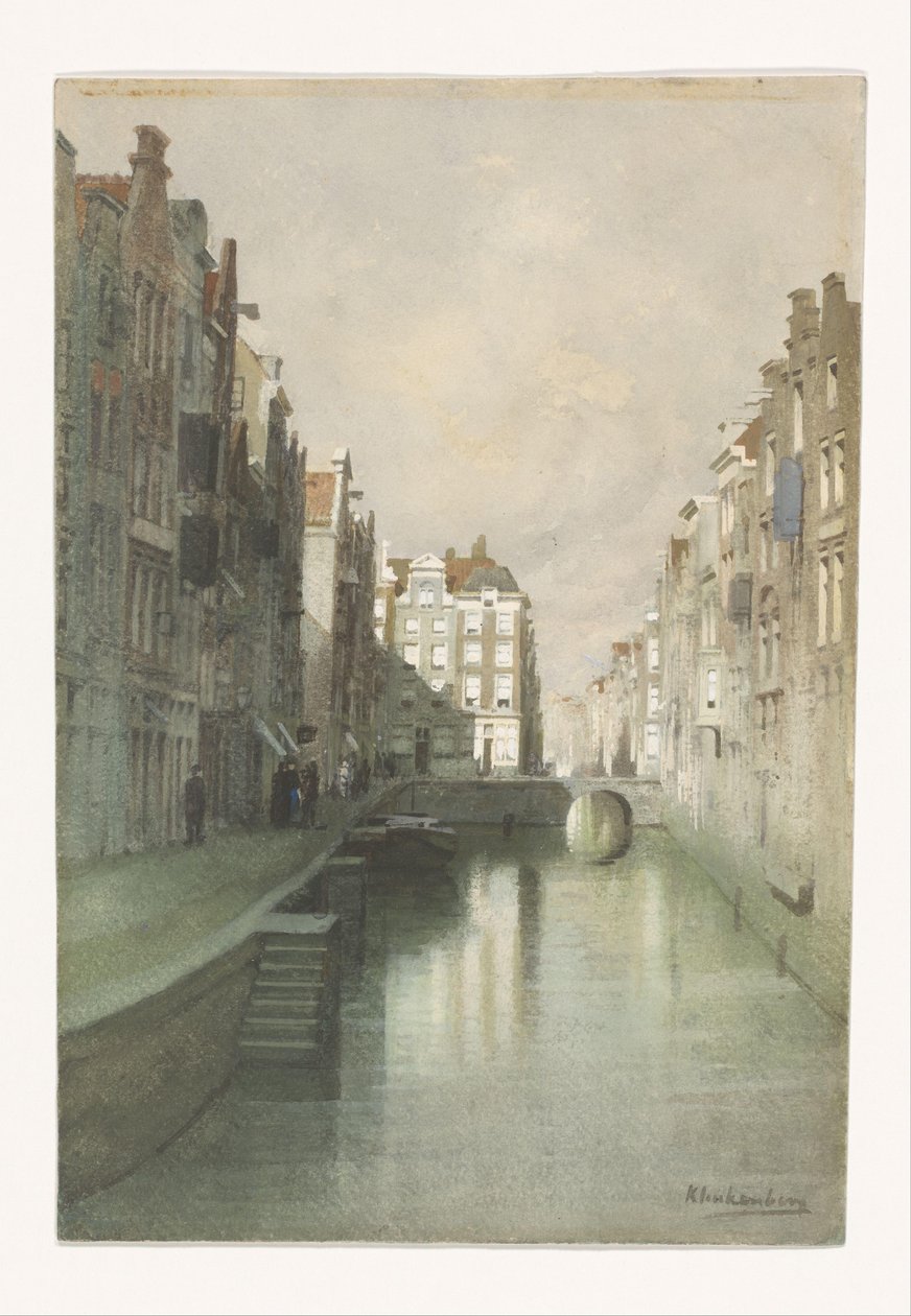 鹿特丹 作者 Johannes Christiaan Karel Klinkenberg（艺术家签名）