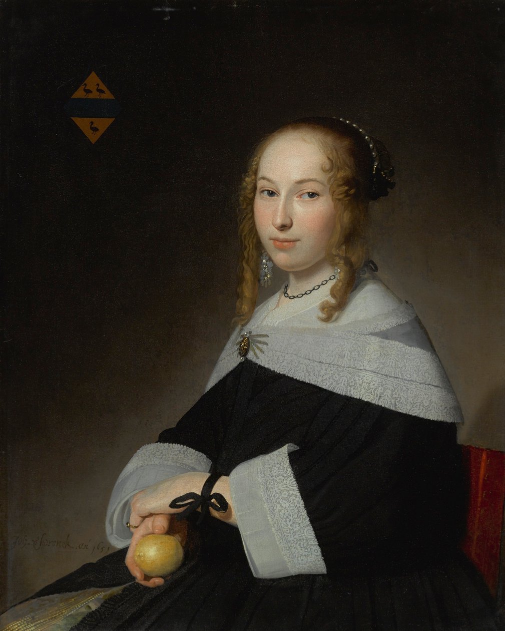 玛格丽特-迪克斯（1634-1697 年）肖像 作者 Johannes Cornelisz Versprock