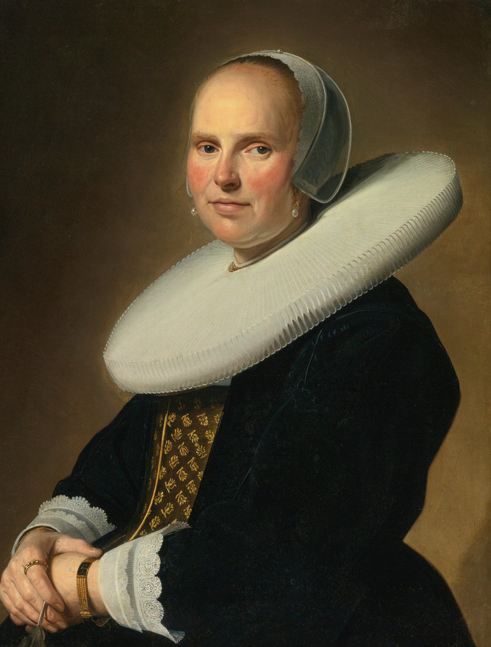女士肖像，右中签名：J. Verspronck... 作者 Johannes Cornelisz Versprock