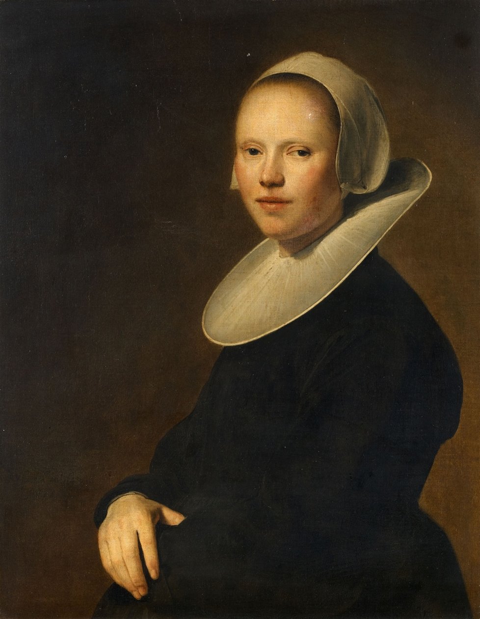 一位年轻女士的肖像 作者 Johannes Cornelisz Versprock