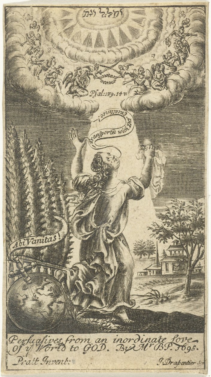 女人被带入天堂 作者 Johannes Drappentier（1669 年至 1713 年之前）