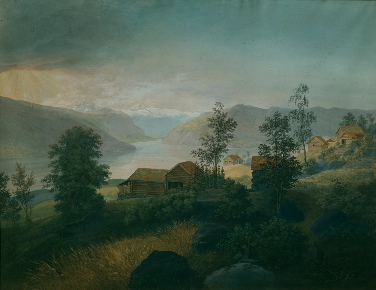 选自 Gudbrandsdalen（布面油画） 作者 约翰·弗林托