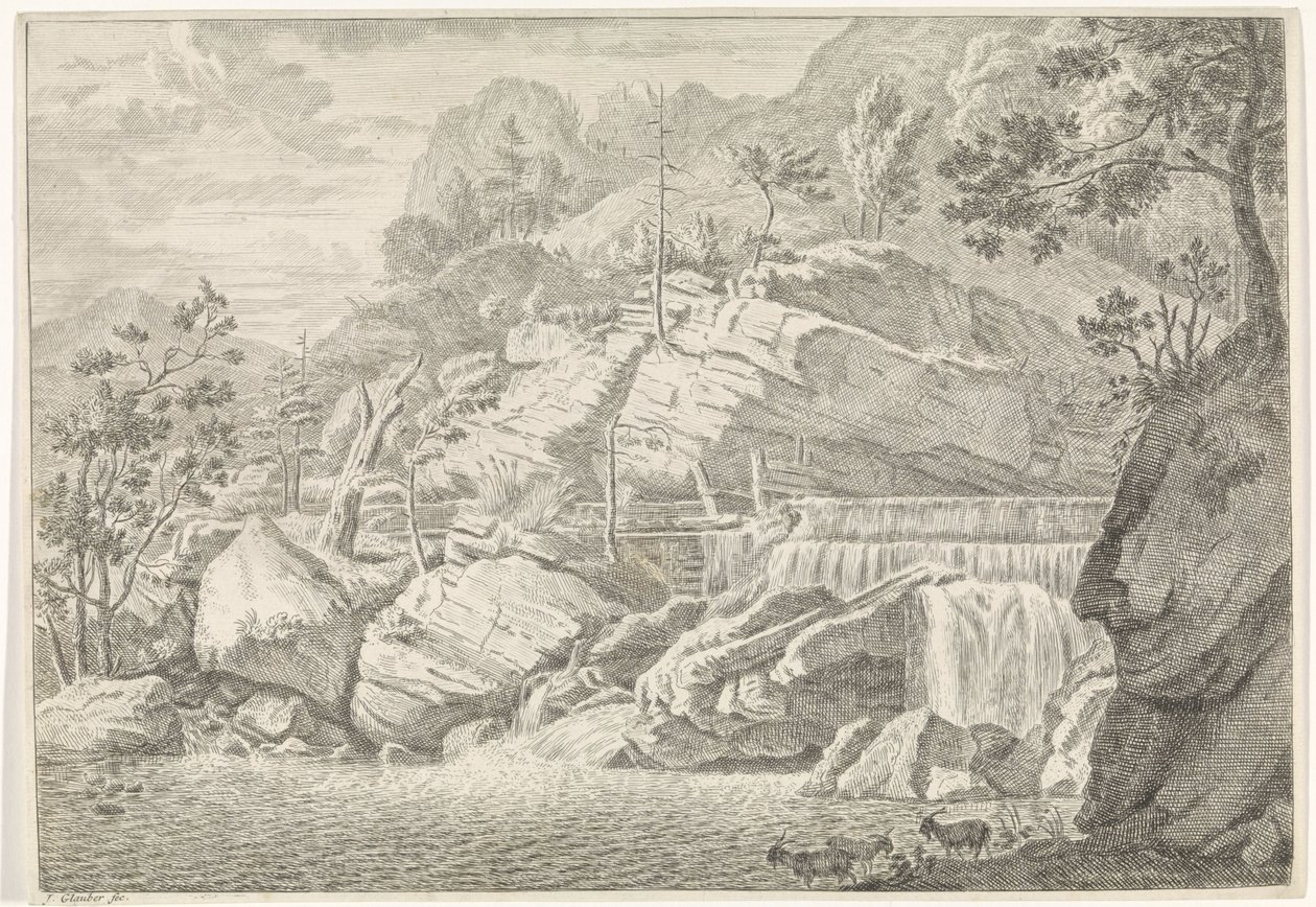 沙特鲁兹大瀑布景观
沙特鲁兹山脉风景（系列标题） 作者 约翰尼斯·格劳伯