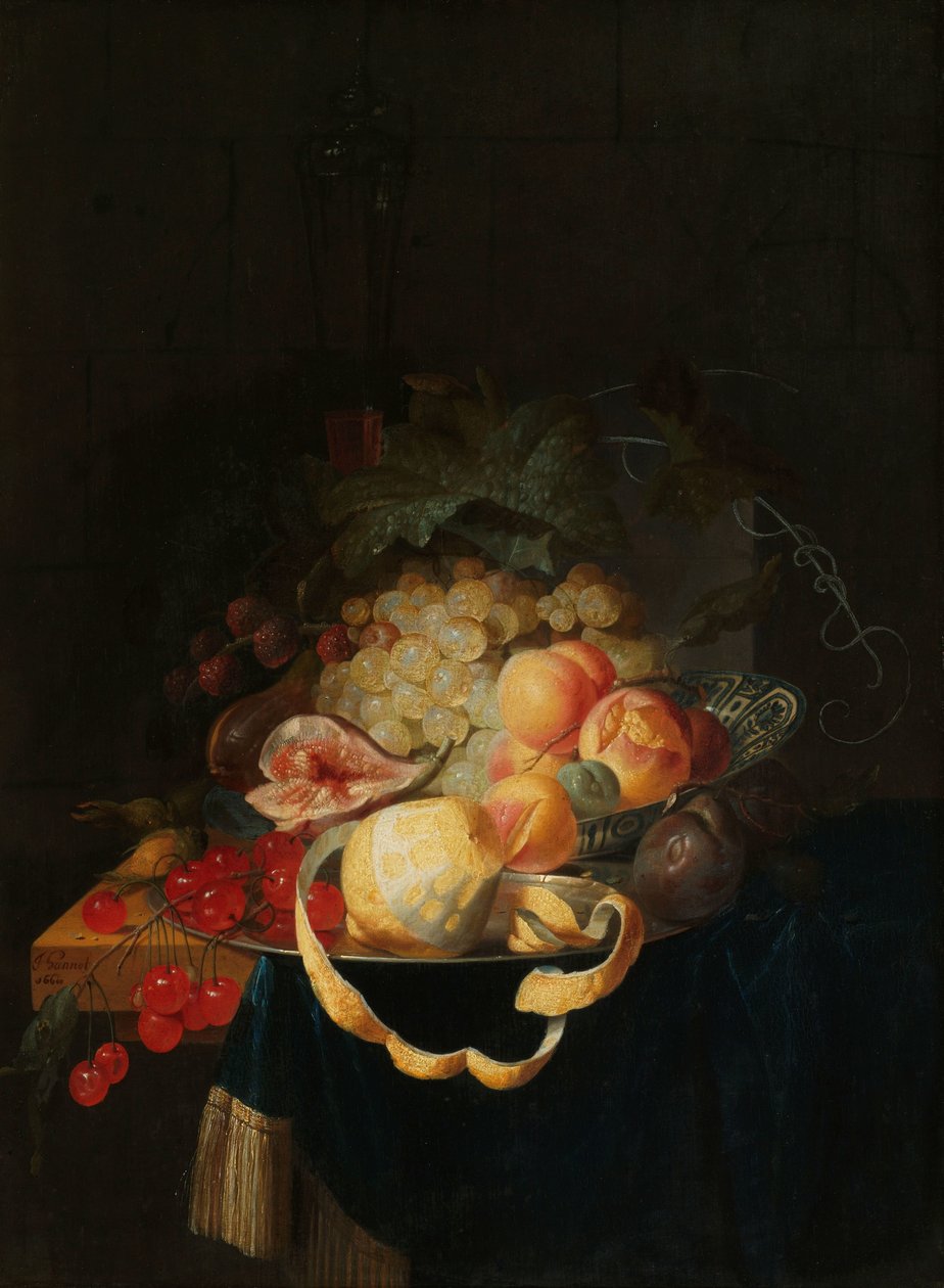 水果静物画 作者 约翰尼斯·汉诺特（Johannes Hannot）