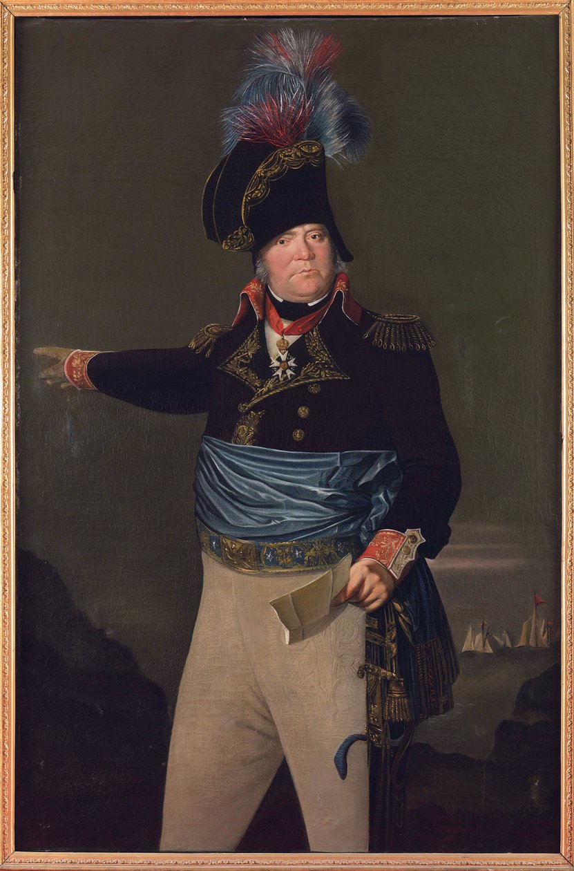 皮埃尔·雅克将军 (Pierre Jacques) Osten (1759-1814) 的肖像，由 Koekkoek, Johannes Hermanus (1778-1851) 创作。 布面油画。 尺寸：155x102 厘米。 私人收藏 作者 约翰尼斯·赫曼努斯·科克科克
