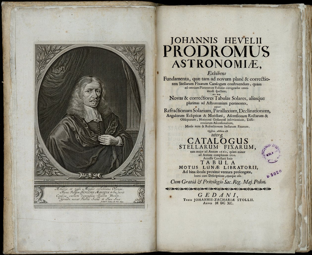 约翰·赫维留收集天文数字，1690 作者 约翰尼斯·赫维留斯