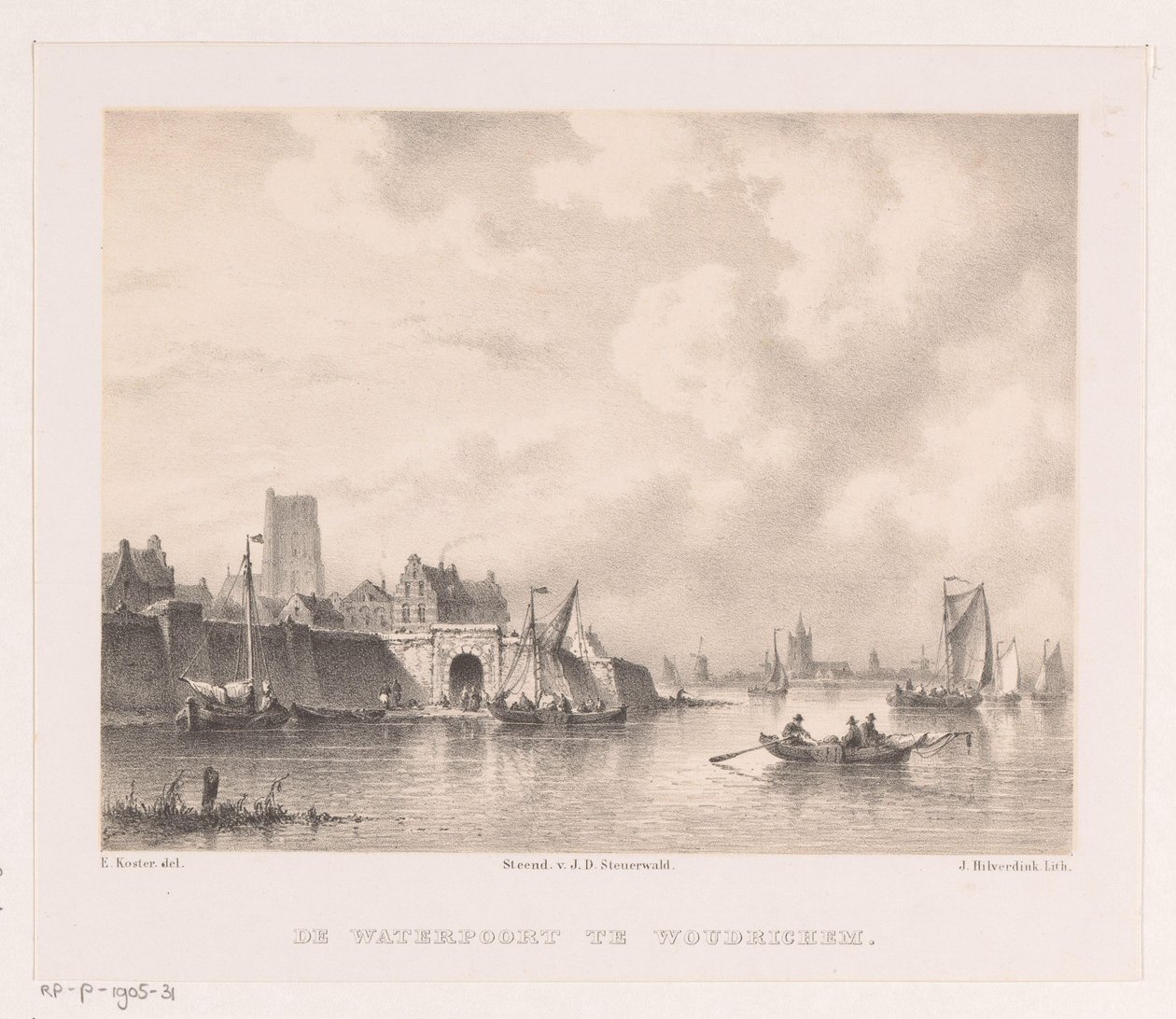 Woudrichem 的水门
Woudrichem 的水门（物体上的标题） 作者 约翰内斯·希尔弗丁克