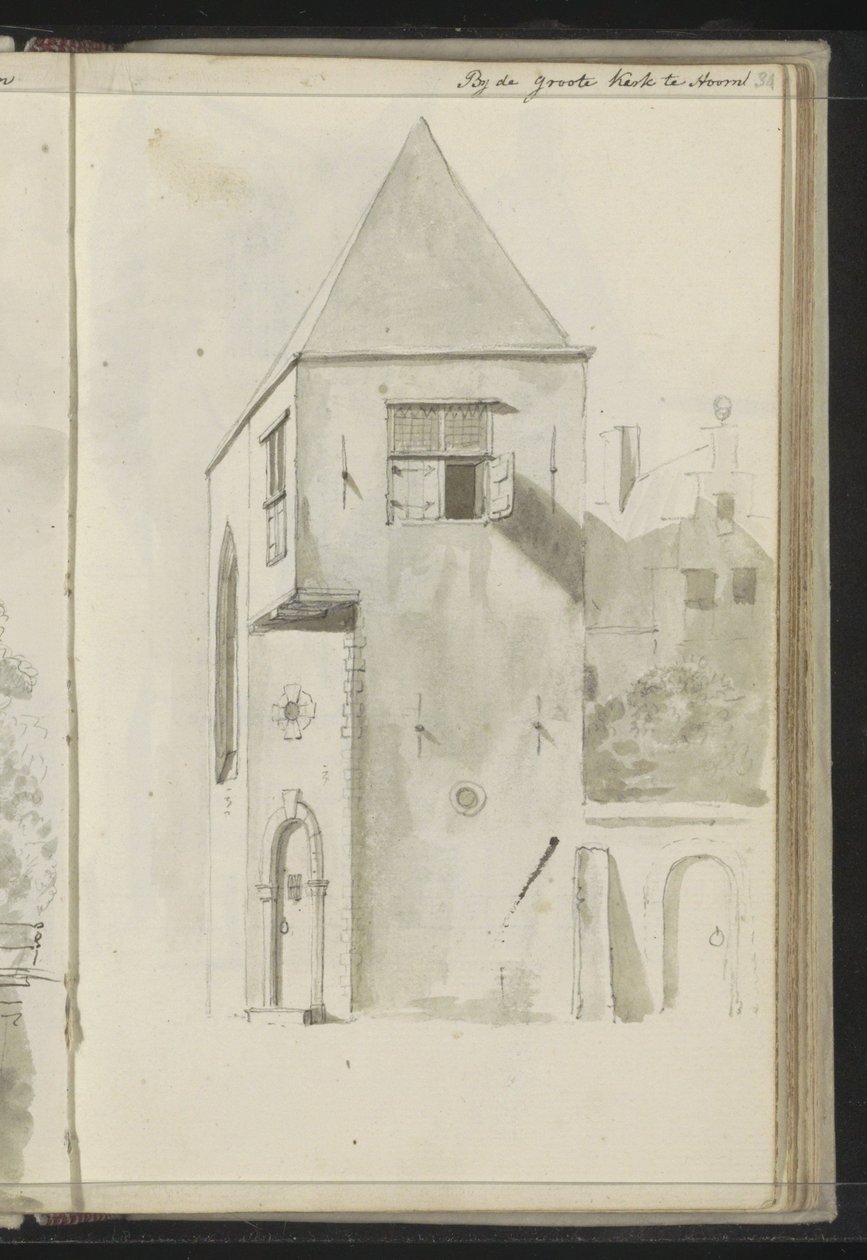 霍恩 Grote Kerk 附近的城市景观 作者 约翰尼斯·惠伯特·普林斯