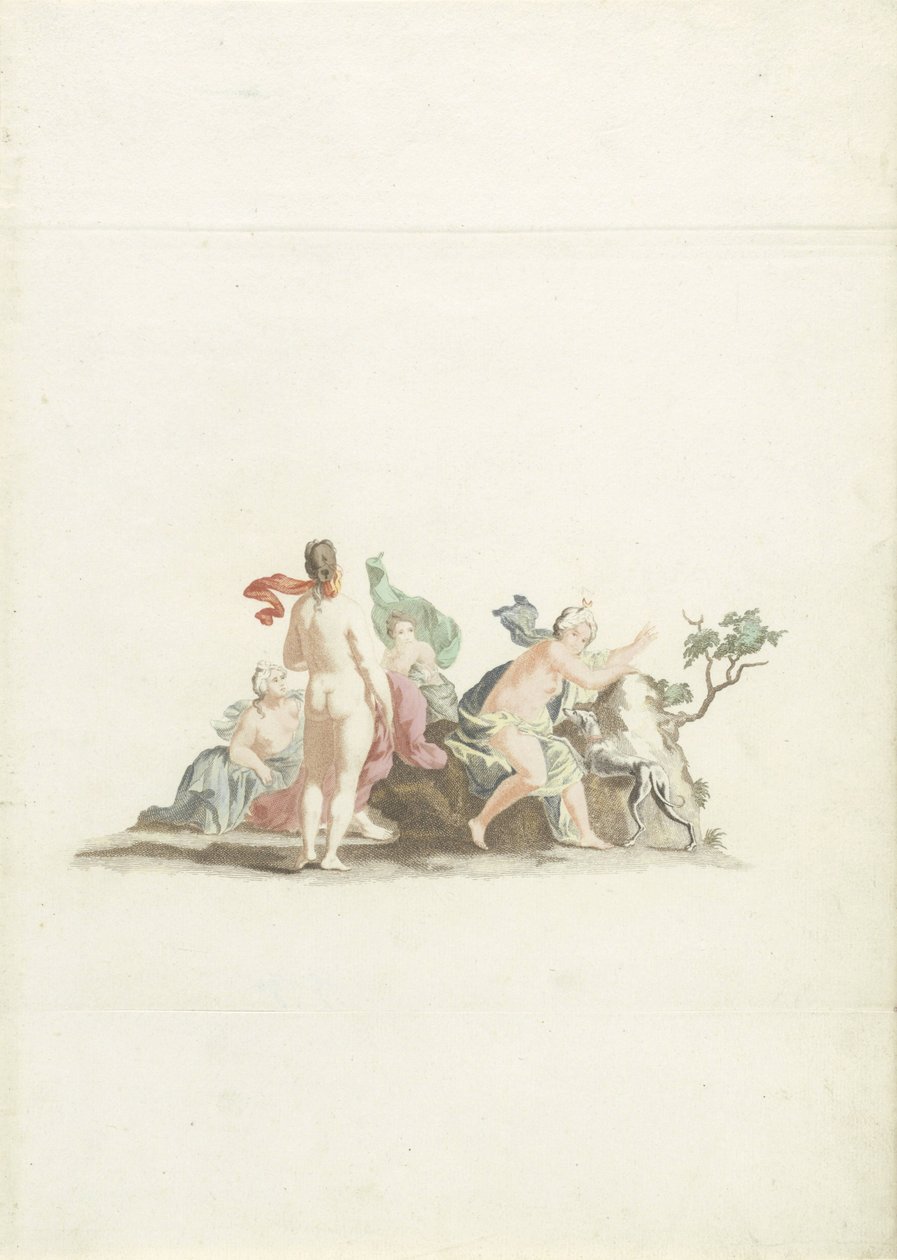 戴安娜和她的仙女们 作者 Johannes Jacobsz van den Aveele（归属于）