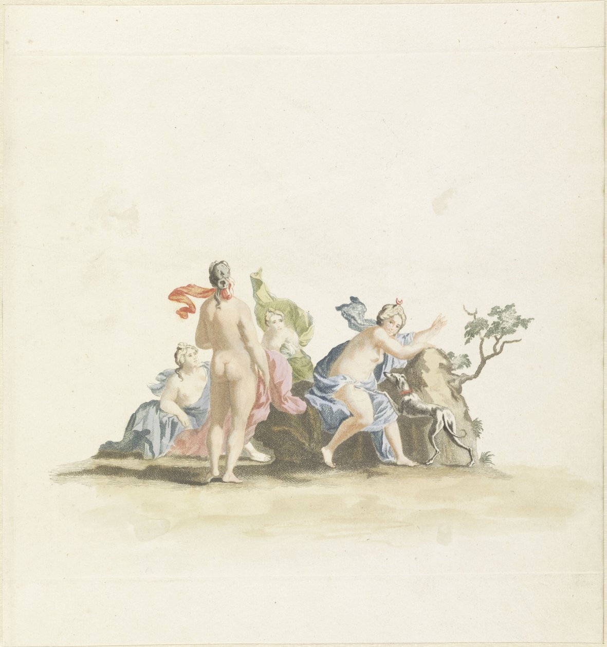 戴安娜和她的仙女们 作者 Johannes Jacobsz van den Aveele（归属于）