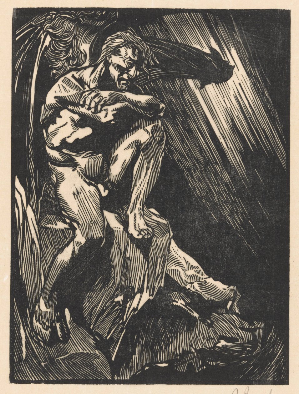 撒旦 作者 Johannes Josephus Aarts（艺术家签名）