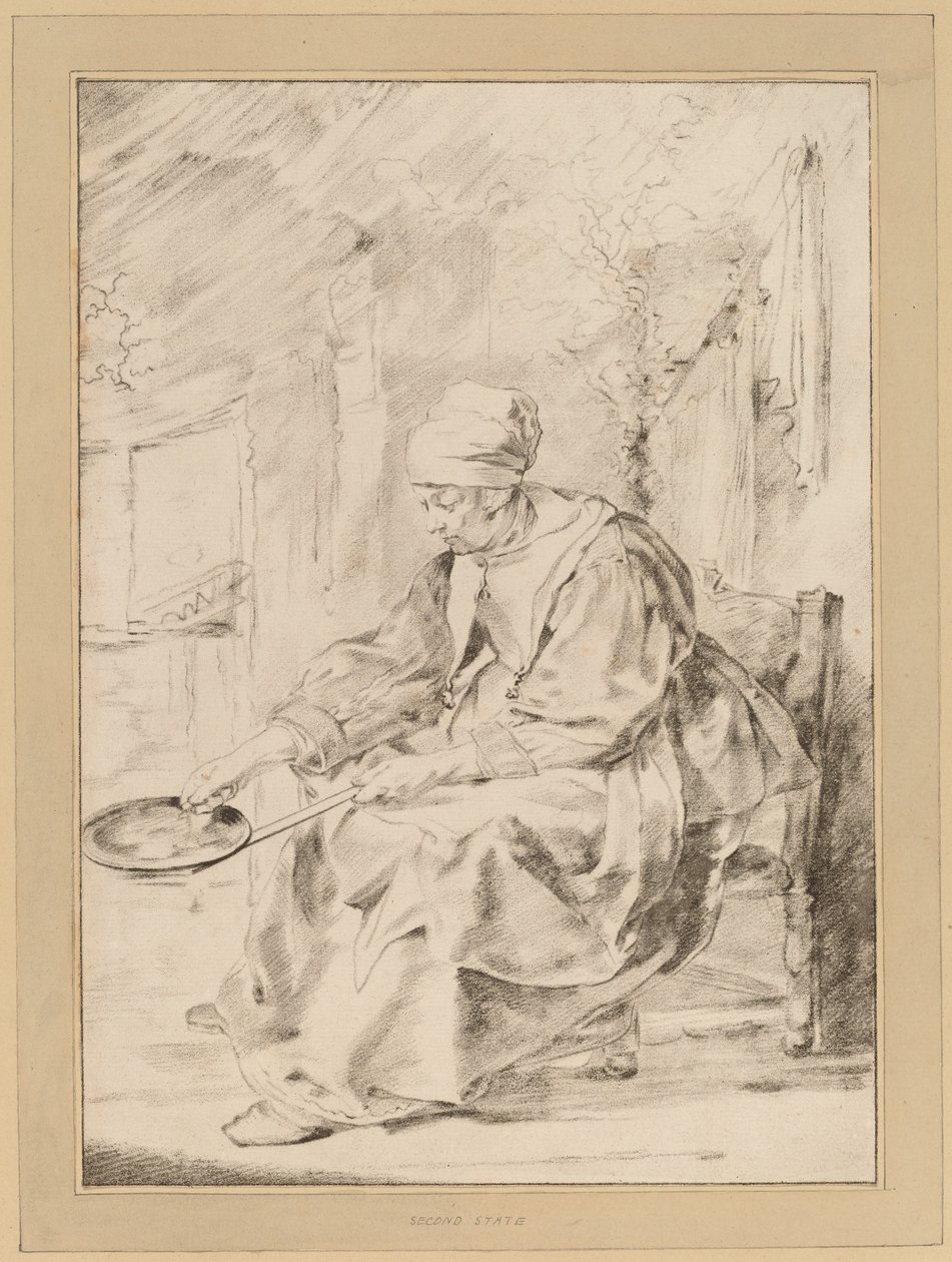 煎饼女郎，1768年。 作者 约翰内斯·科恩莱因
