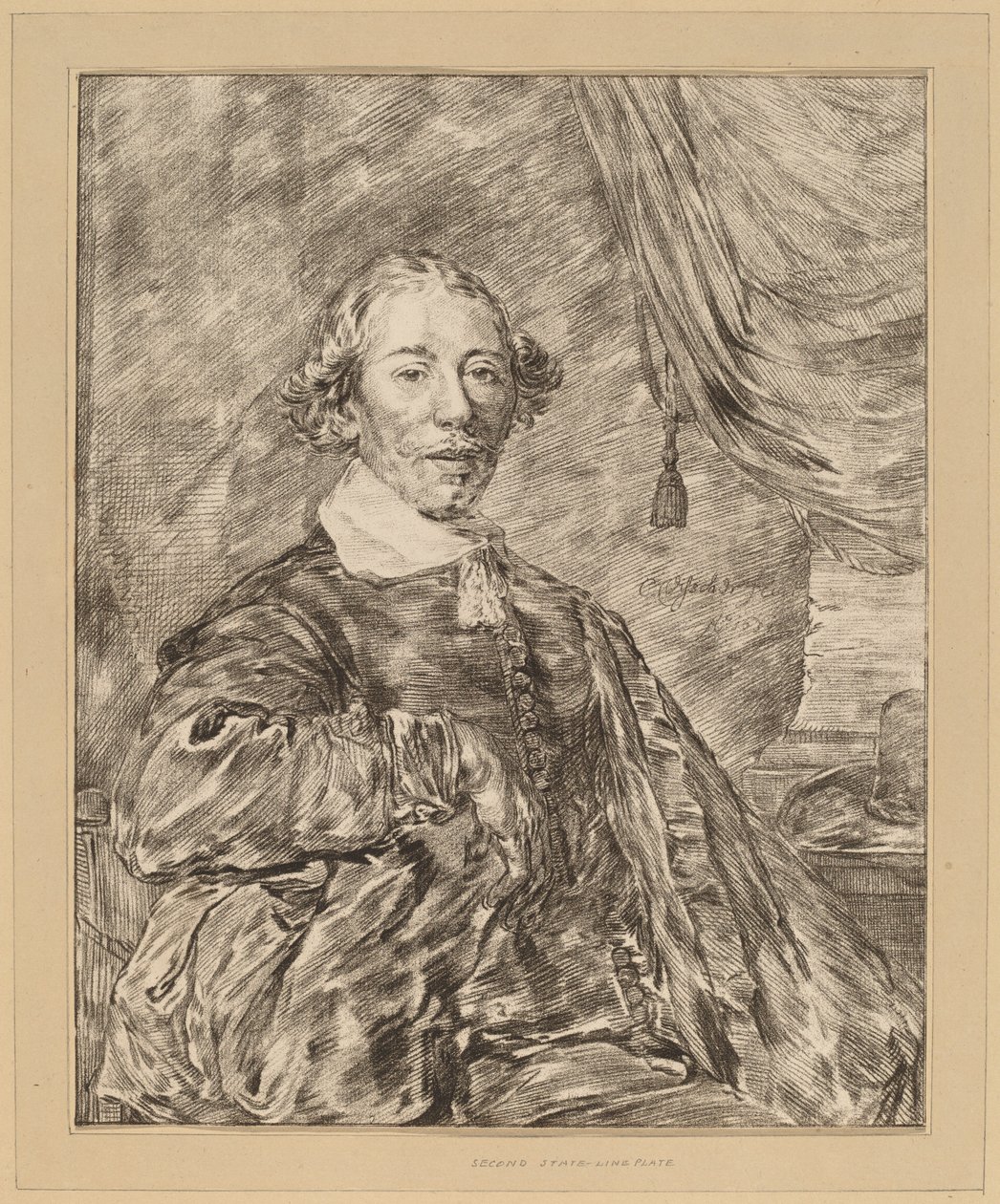 坐着的人的画像，1771年。 作者 约翰内斯·科恩莱因