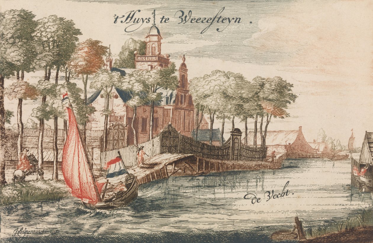 t Huys Weeresteyn by the river Vecht