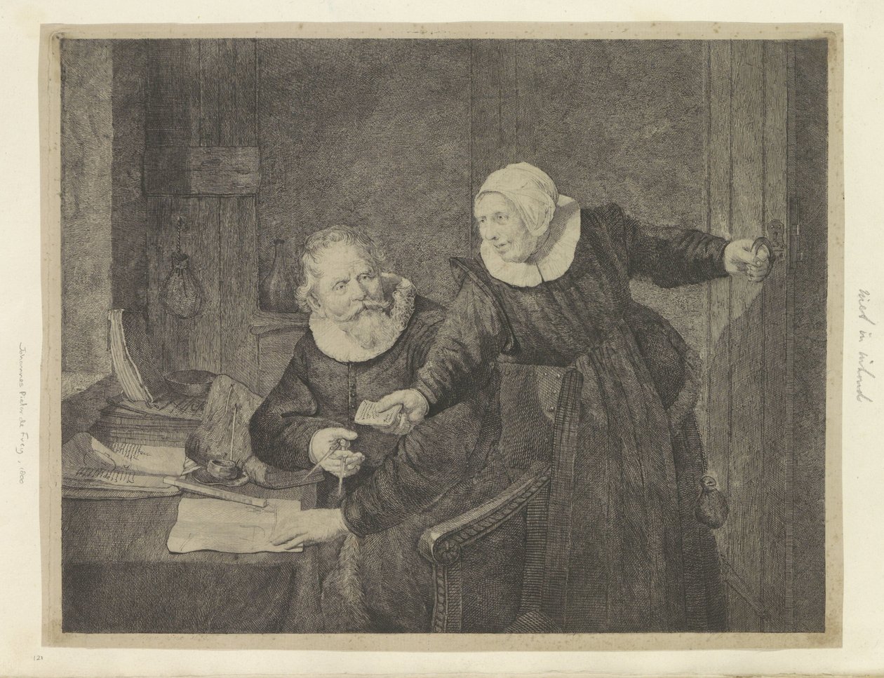 造船师 Jan Rijcksen 及其妻子肖像
Recueil de quatre-vingt-cinq estampes originales（系列名称） 作者 约翰内斯·彼得·德·弗雷