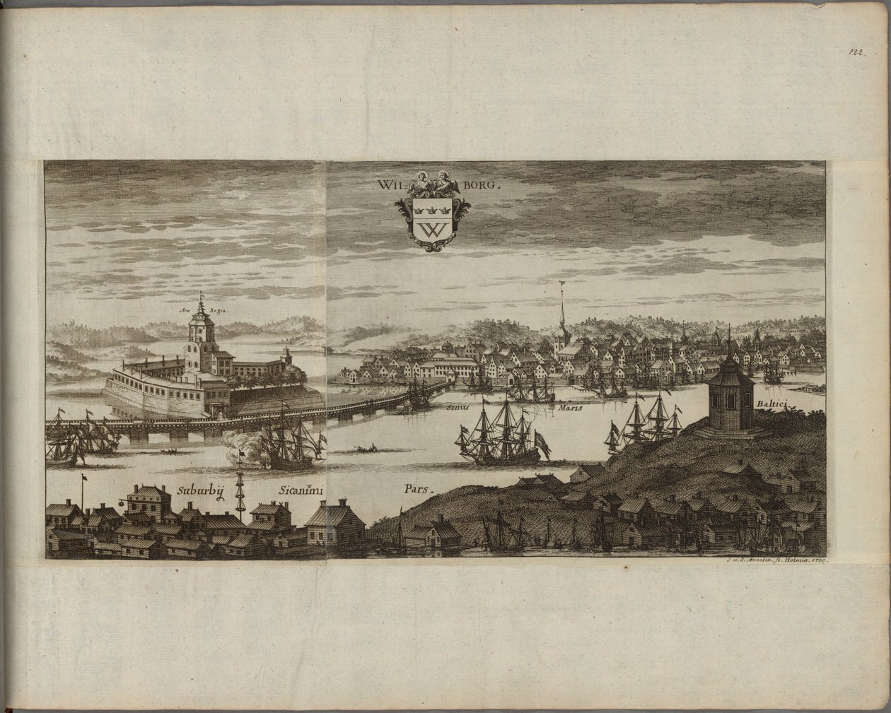 Vue de Vyborg (Russie) - View of Vyborg, by Aveelen, Johannes van den (1655-1727). Copper engraving, Between 1667 and 1700. Nationalmuseum Stockholm 作者 约翰内斯·范·德·阿韦勒