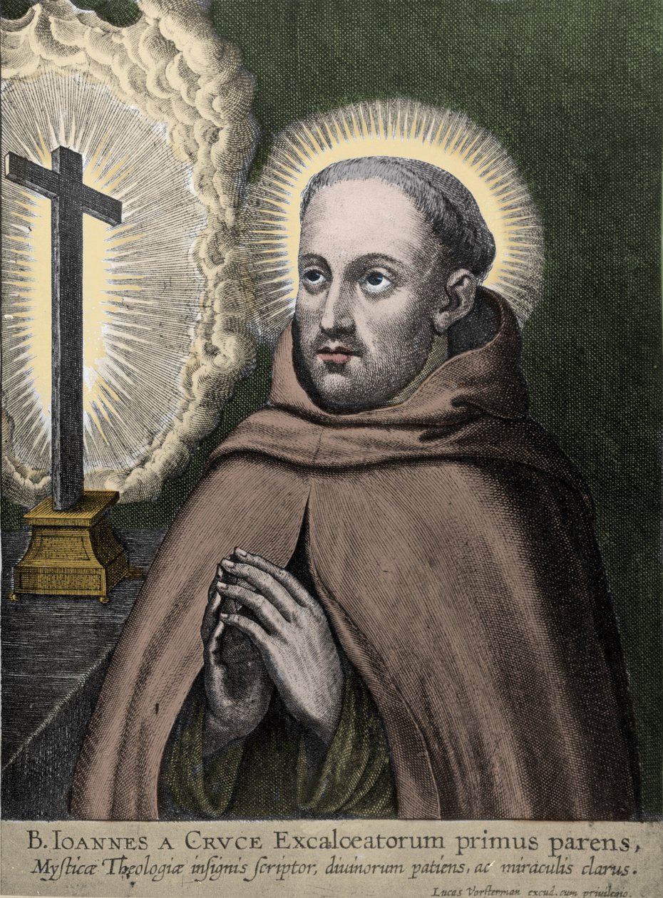 十字架的圣约翰 (Juan de Yepes Alvarez, Juan de la Cruz) (1542-1591) - grav. 作者：沃斯特曼 作者 约翰尼斯·沃斯特曼