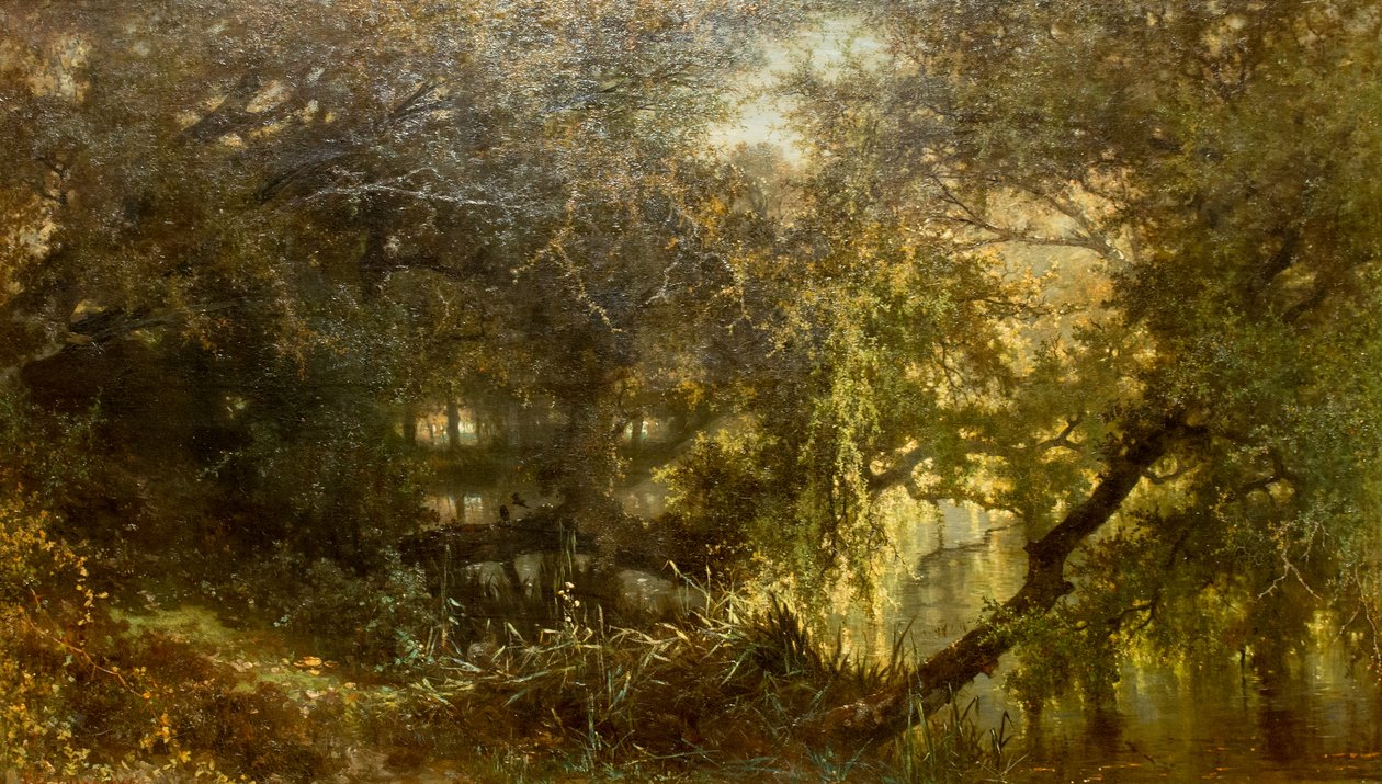 德语: Der Teich in Osterbeek 奥斯特比克的池塘 作者 约翰内斯·瓦尔纳杜的照片