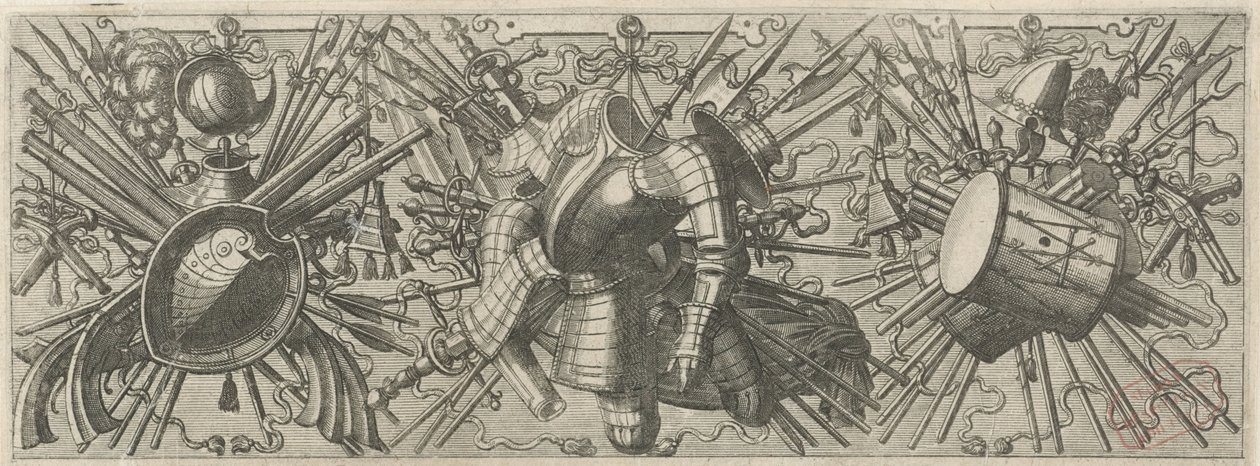 双鼓楣
Panoplia sev armamentarium...（系列名称） 作者 Lucas van Doetechum 的约翰内斯
