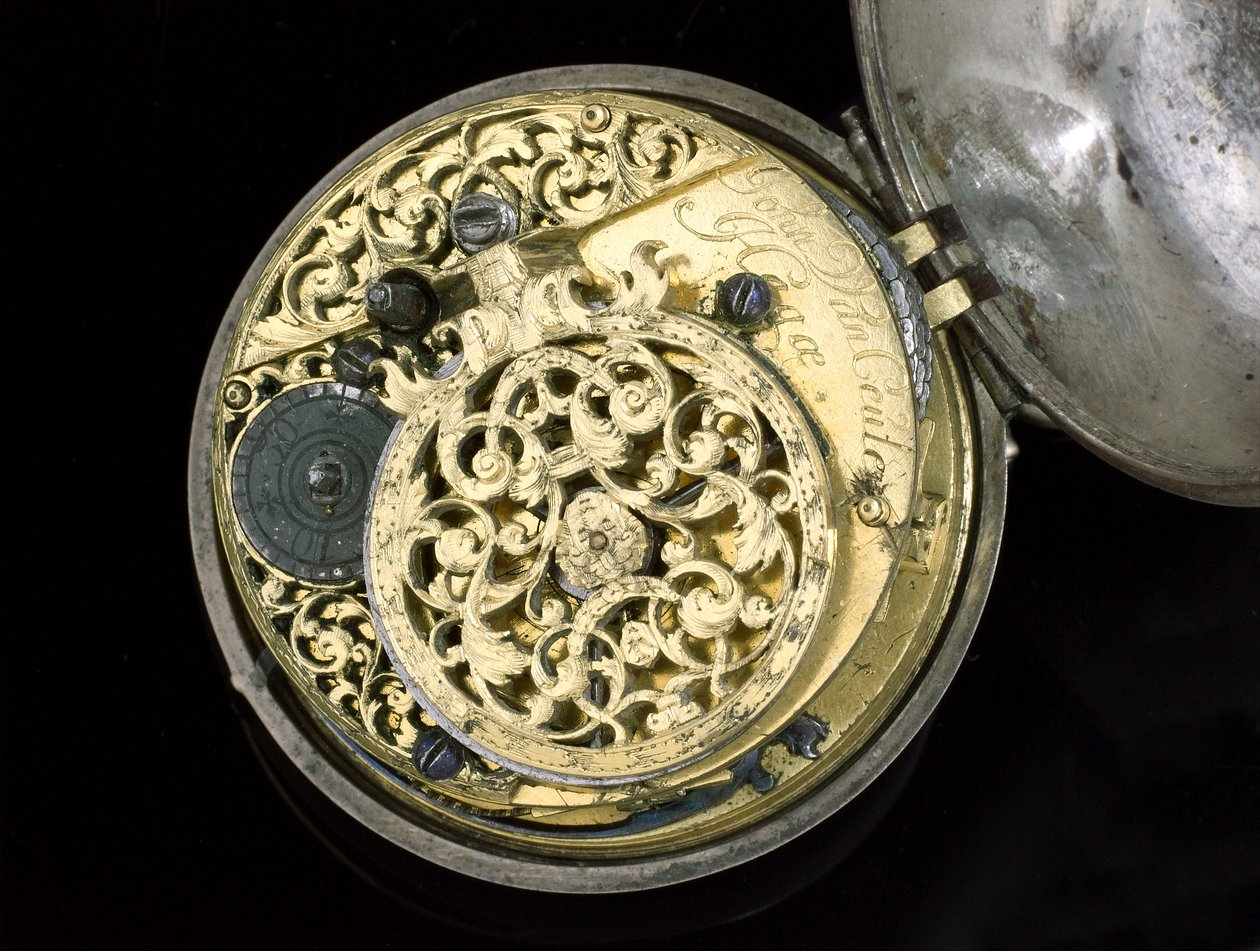 Verge手表。海牙，c.1695（金属）（另见259582-83） 作者 约翰内斯·范·科伦