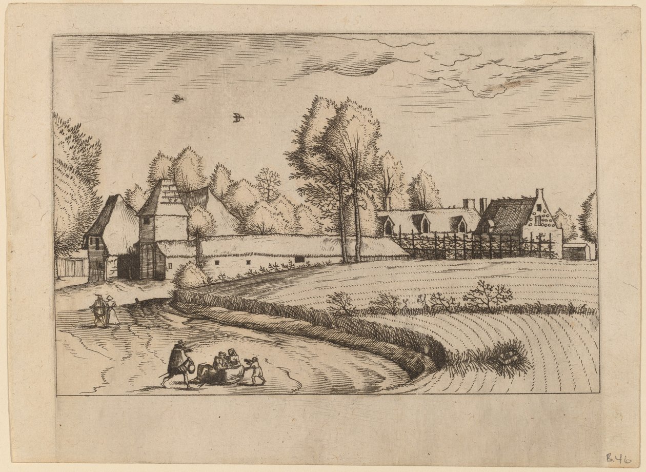 乡村住宅 作者 Johannes van Doetechum，长老和卢卡斯