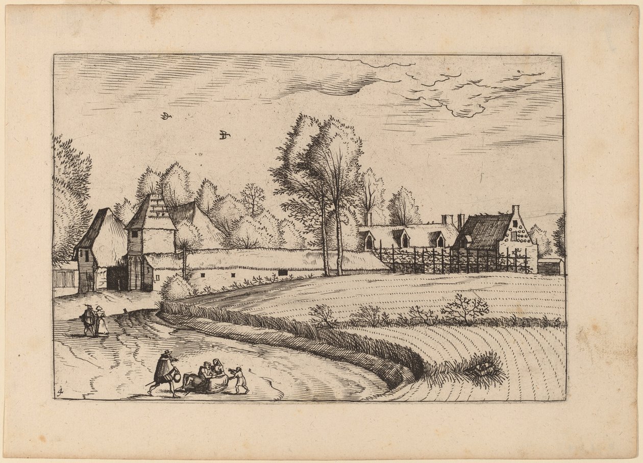 乡村住宅 作者 Johannes van Doetechum，长老和卢卡斯