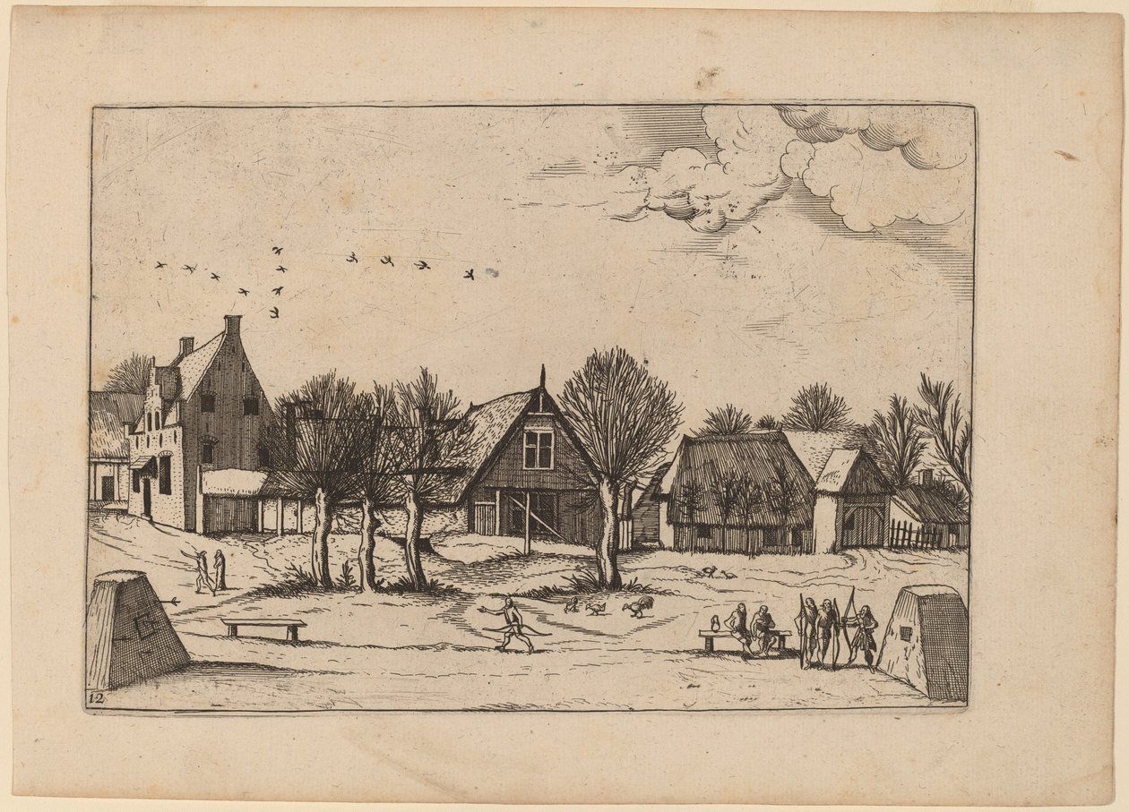 乡村村落 作者 Johannes van Doetechum，长老和卢卡斯