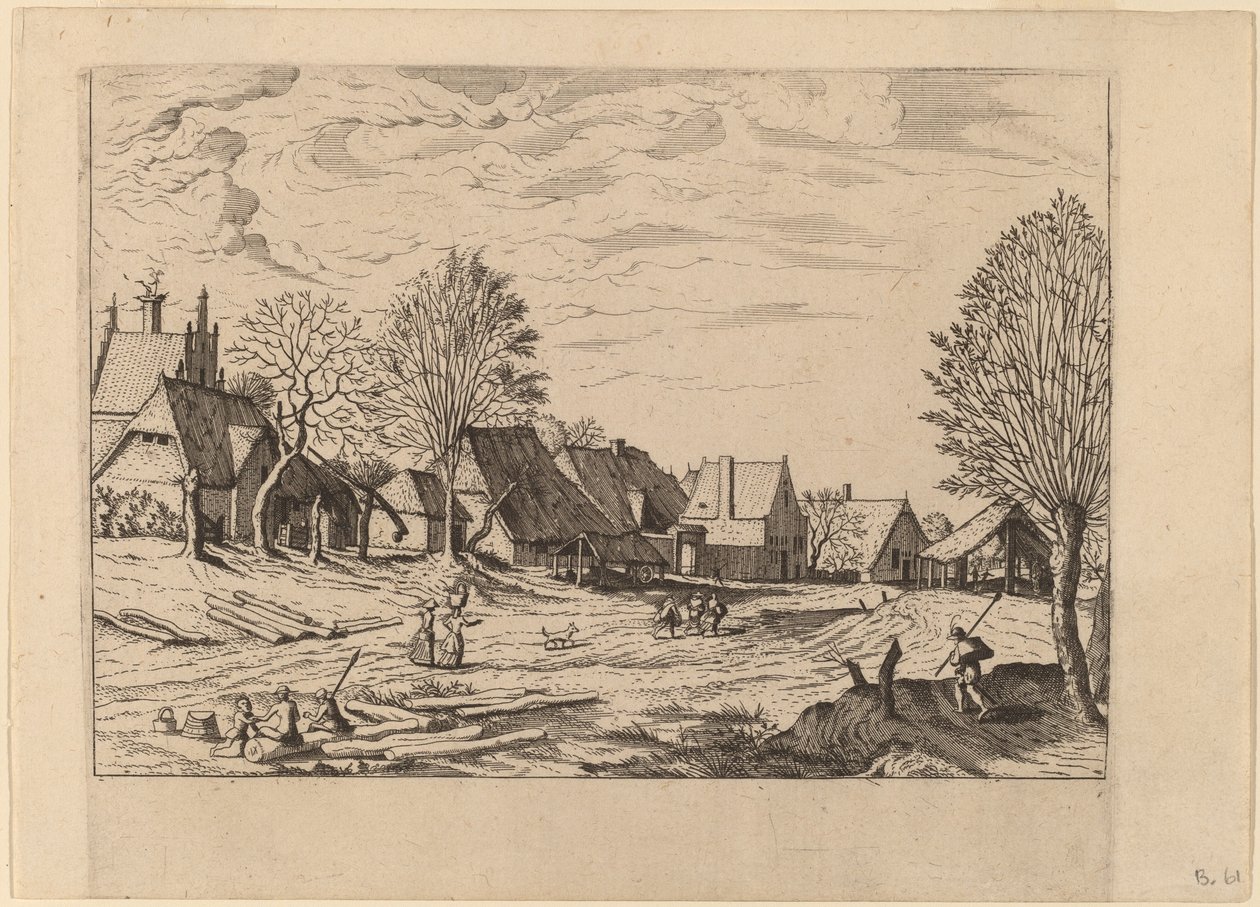 村街 作者 Johannes van Doetechum，长老和卢卡斯