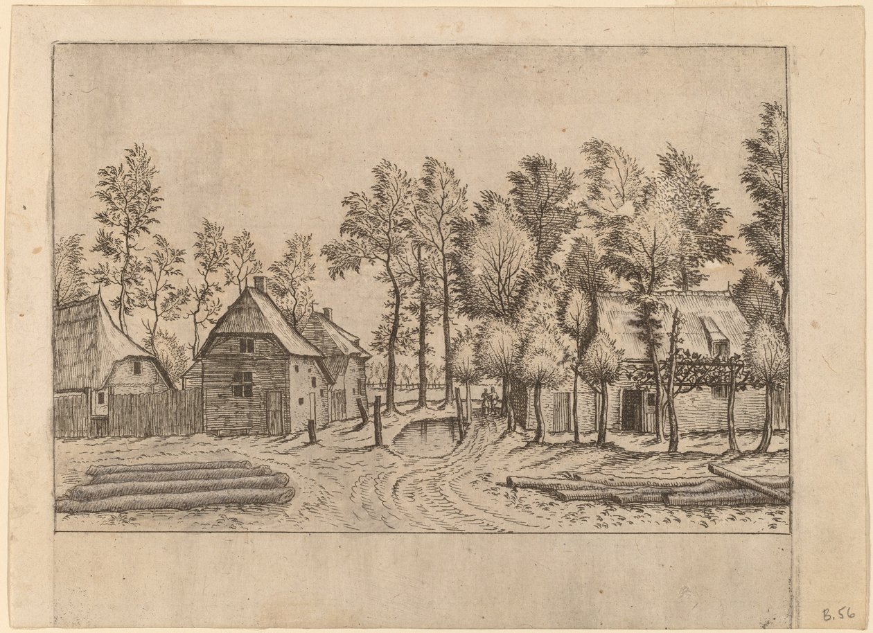 村街 作者 Johannes van Doetechum，长老和卢卡斯