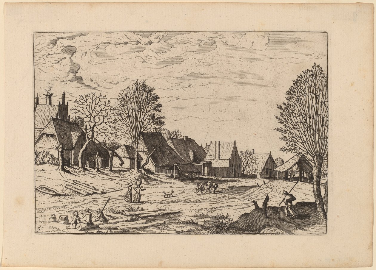 村街 作者 Johannes van Doetechum，长老和卢卡斯