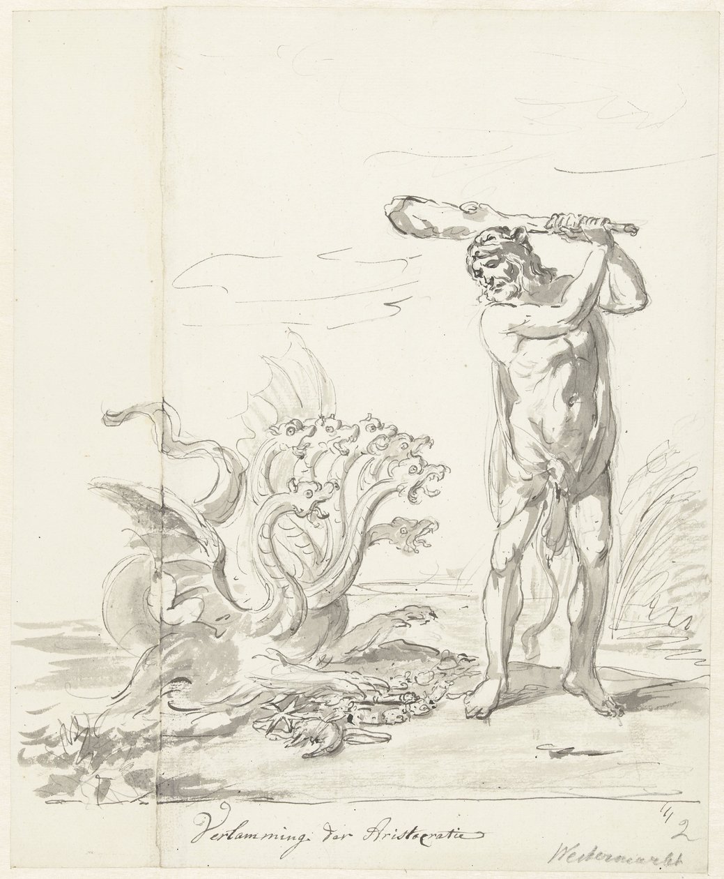 贵族的毁灭，西市场装饰，1795 年
贵族的毁灭（物品上的标题） 作者 Johannes van Dregt（拒绝归因）