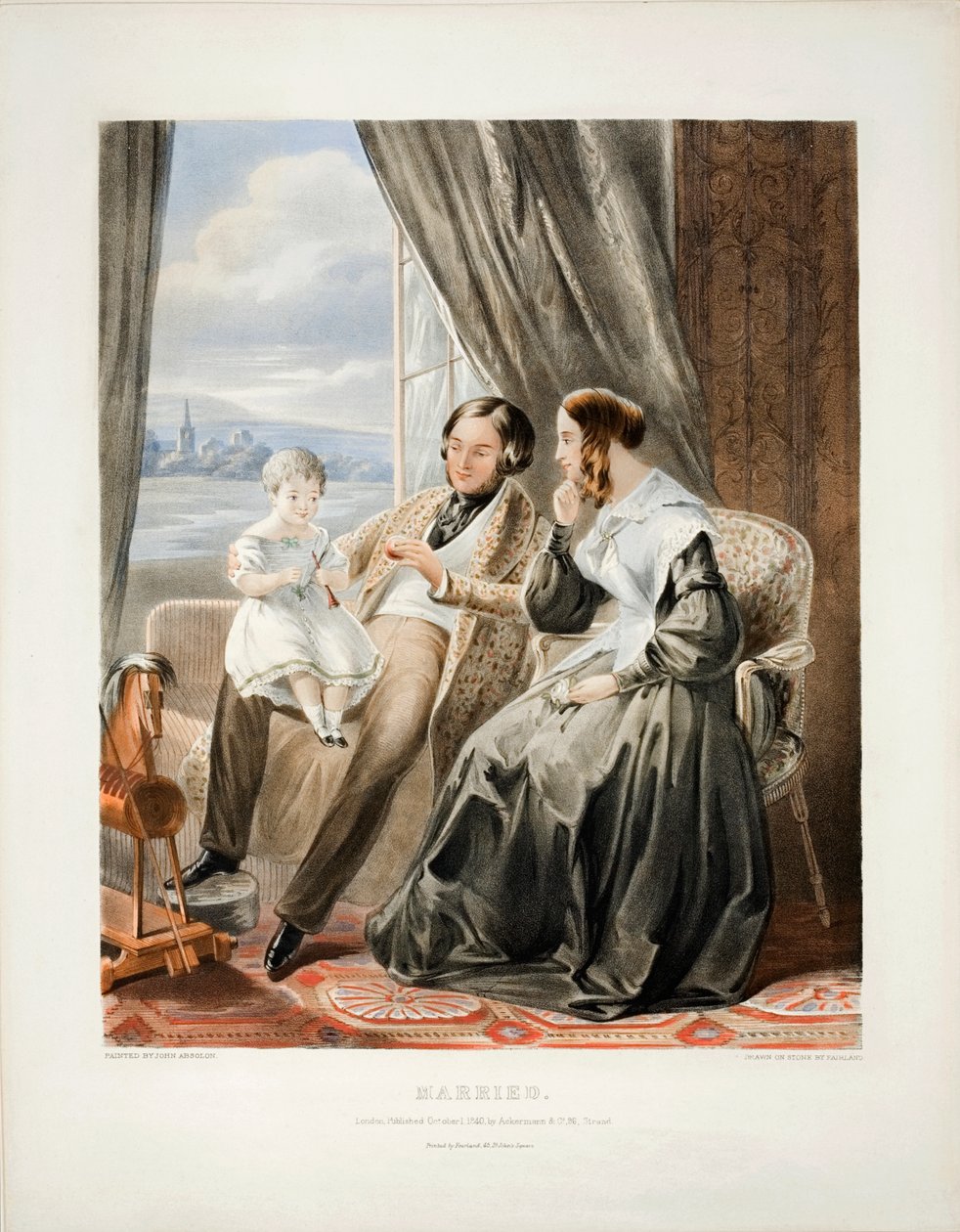由Thomas Fairland（1804-52）结婚，由1840年由Ackermann and Co.出版 作者 约翰·阿布索隆