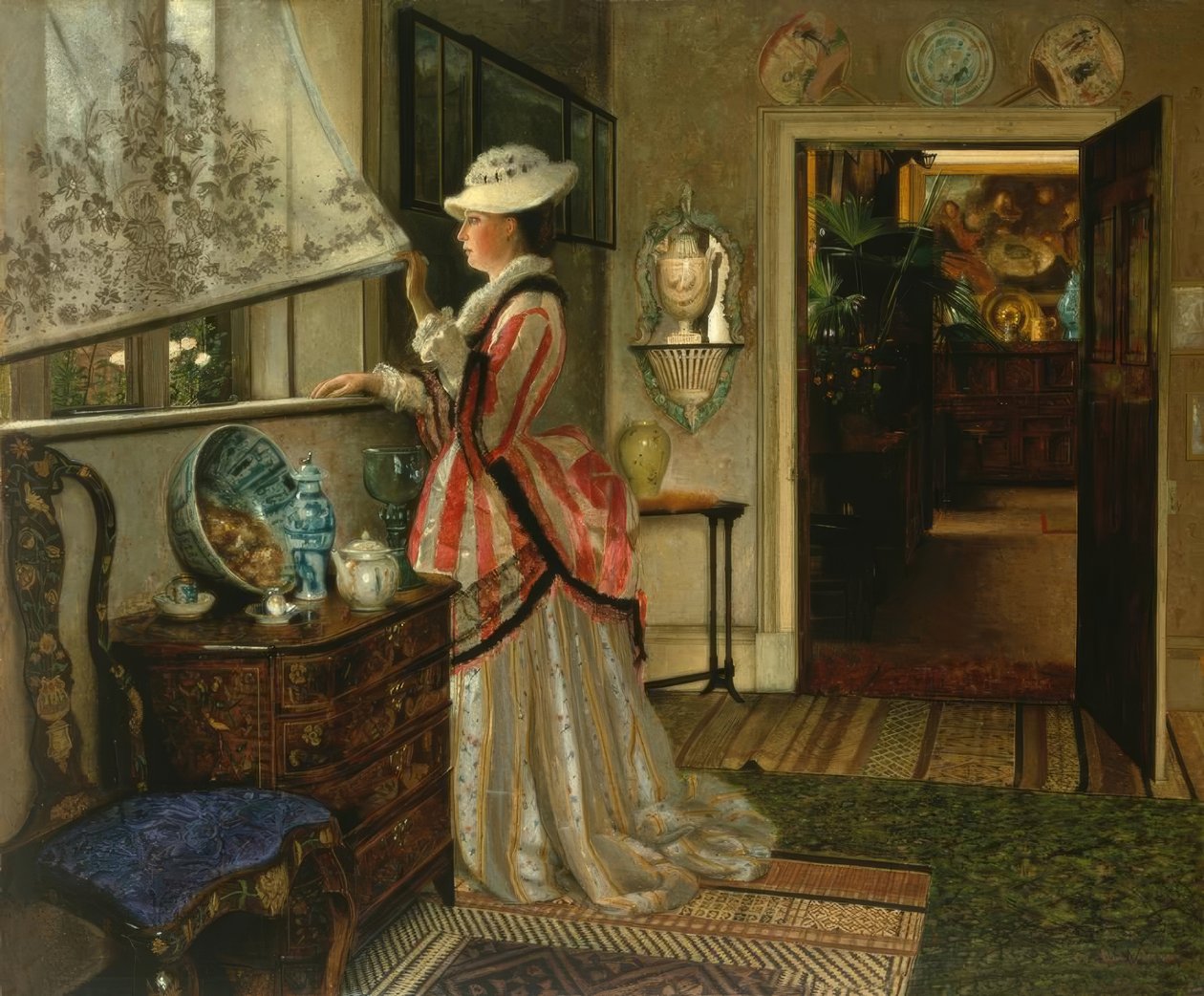 JAGrimshaw，Summer - Painting，1875 作者 约翰·阿特金森·格里姆肖