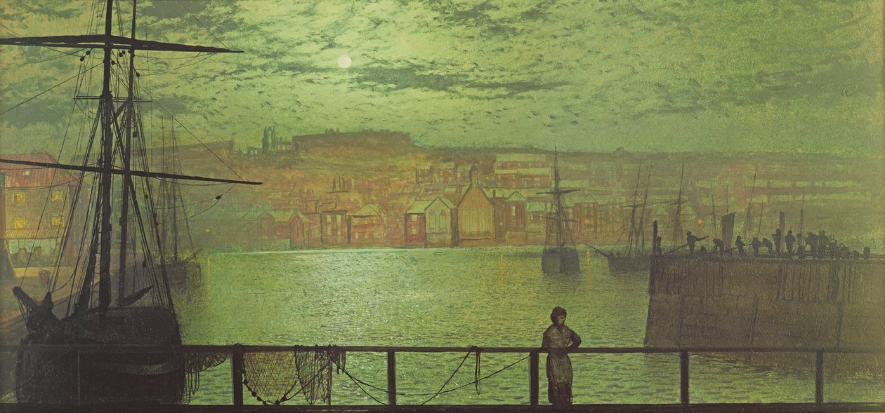 惠特比来自Station Quay，1878年 作者 约翰·阿特金森·格里姆肖