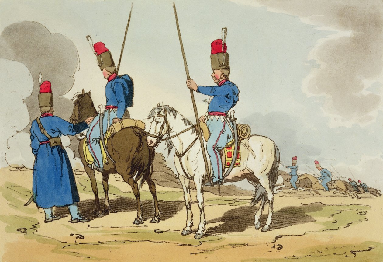 哥萨克，1803年 作者 约翰·奥古斯都·阿特金森