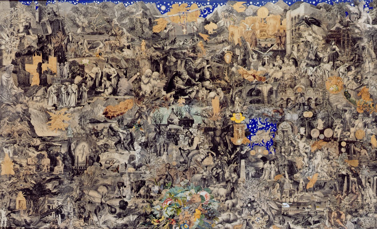 维多利亚时代的拼贴画，1865年（版画和照片拼贴） 作者 约翰·宾利·加兰