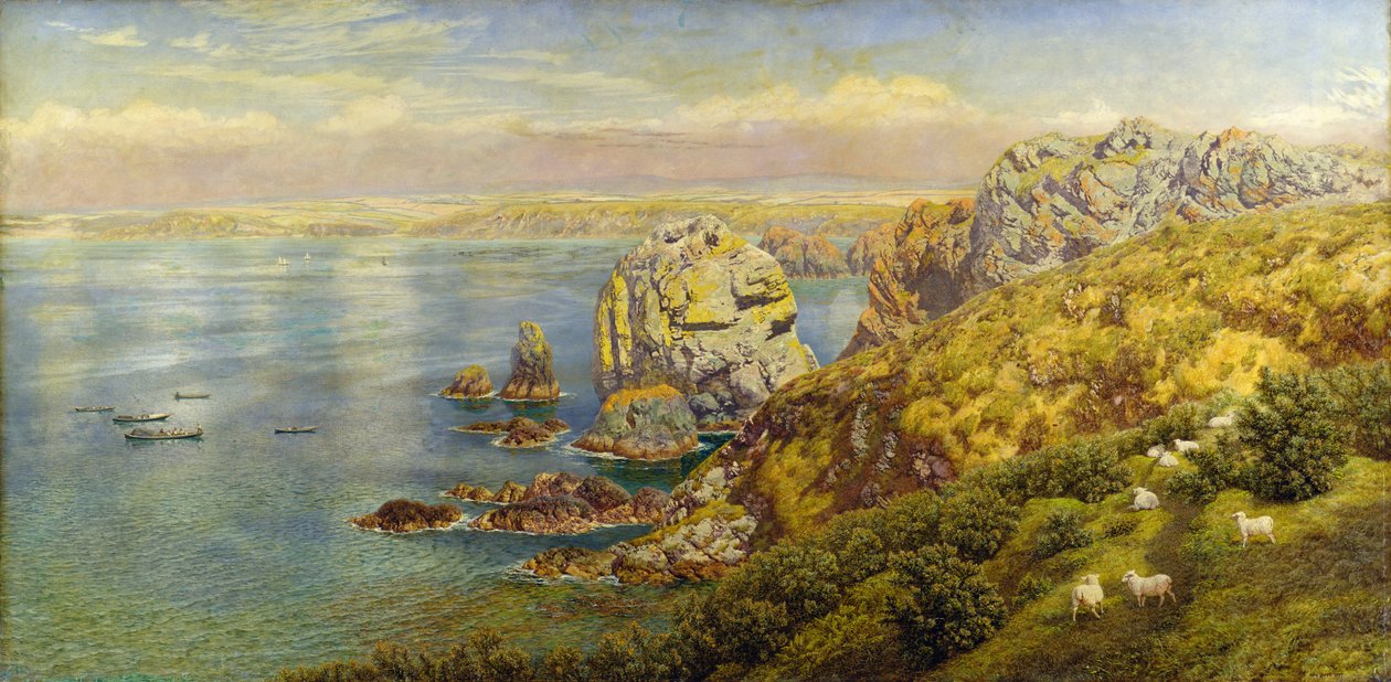 Mount&39;s Bay，康沃尔郡，1877年 作者 约翰·布雷特