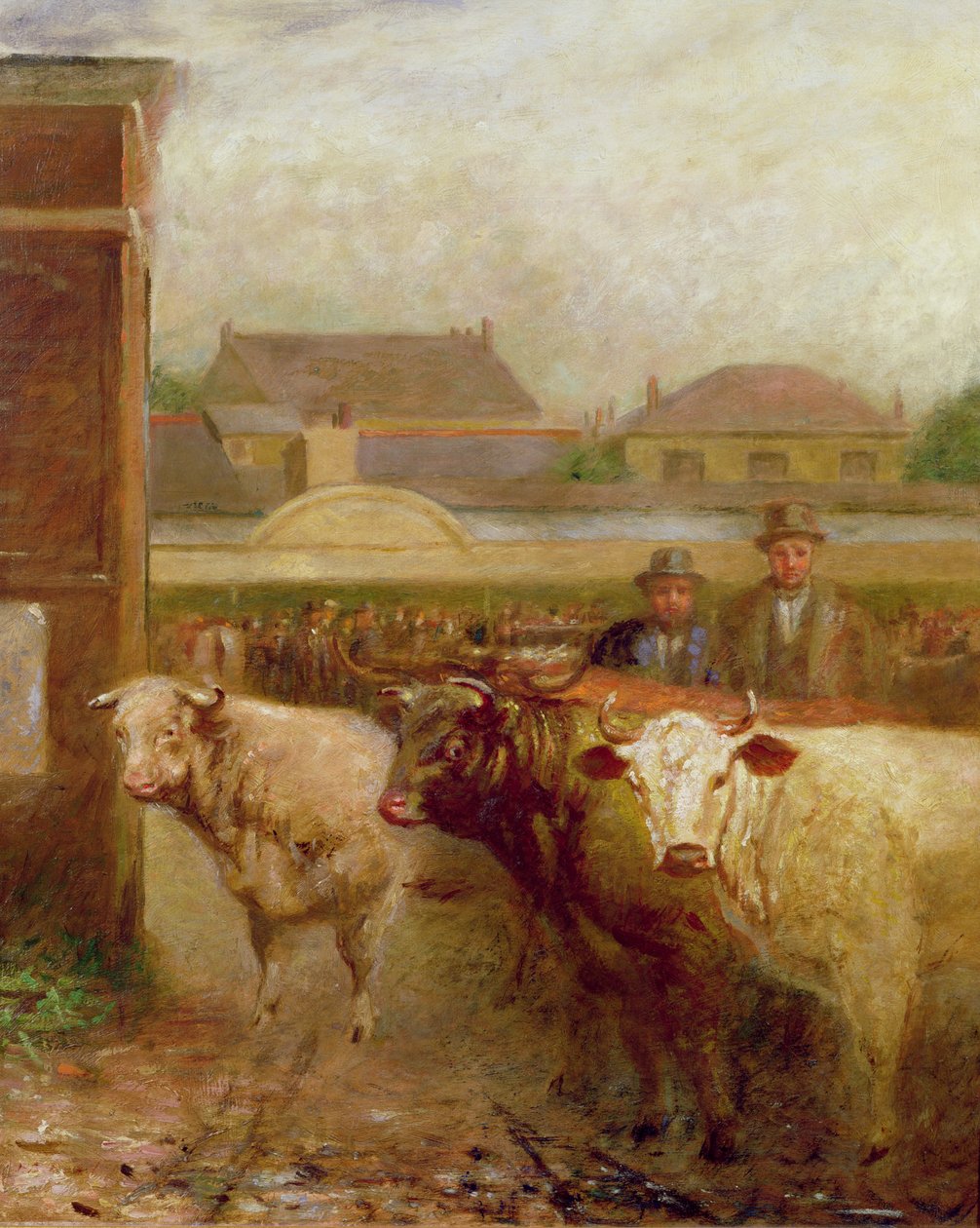 克罗伊登德罗弗路，市场日，1903年 作者 约翰·伯瑞尔（John Burell Read）