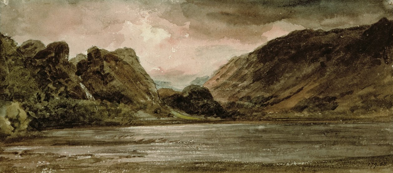 Derwentwater，Cumberland，c.1806 作者 约翰·康斯特勃